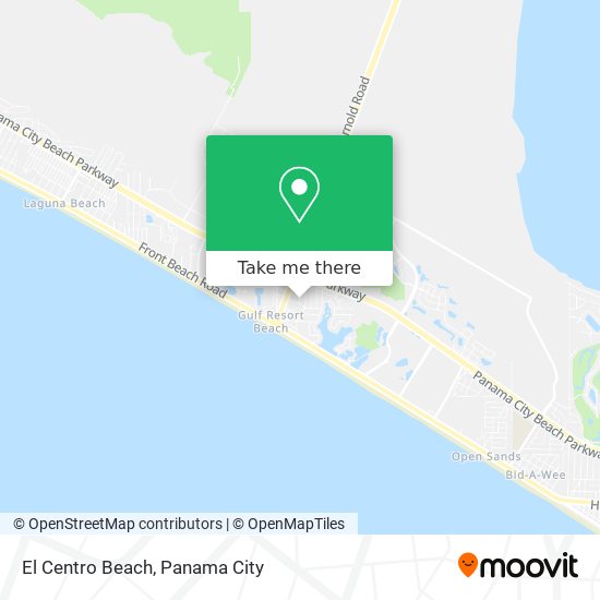 El Centro Beach map