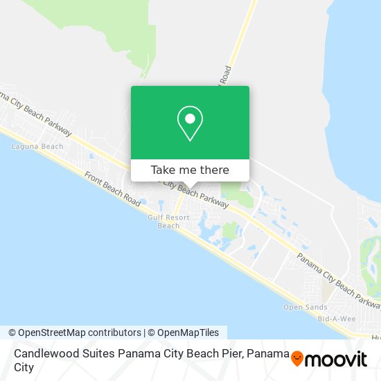 Mapa de Candlewood Suites Panama City Beach Pier