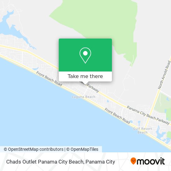 Chads Outlet Panama City Beach map