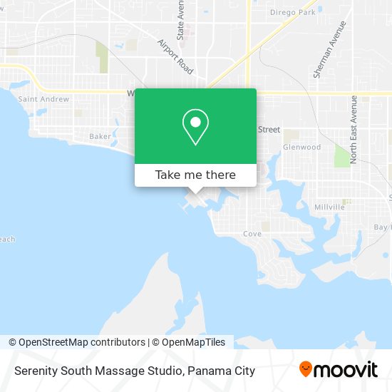 Mapa de Serenity South Massage Studio