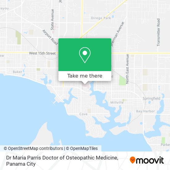 Dr Maria Parris Doctor of Osteopathic Medicine map