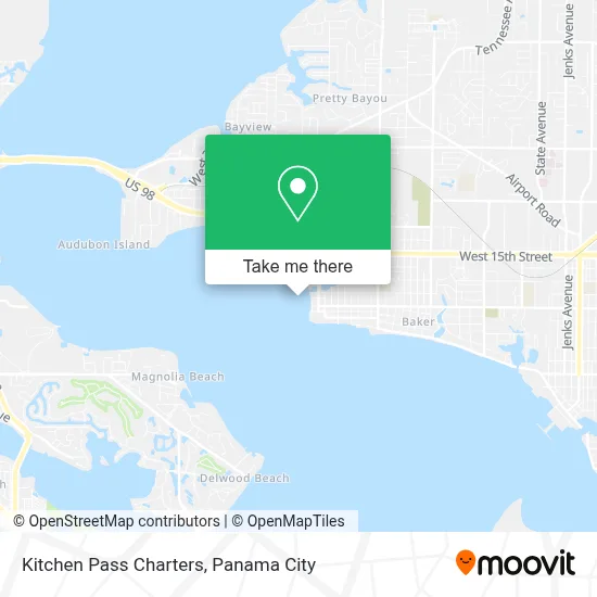Kitchen Pass Charters map