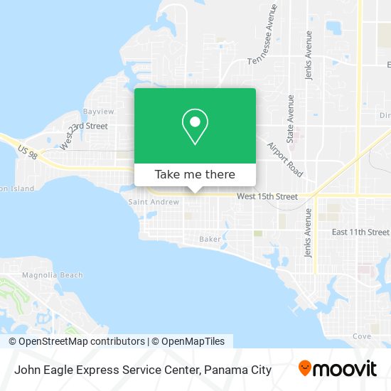 John Eagle Express Service Center map