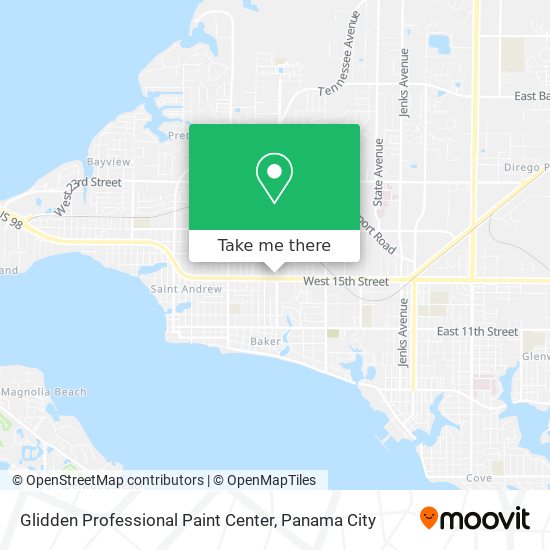 Mapa de Glidden Professional Paint Center