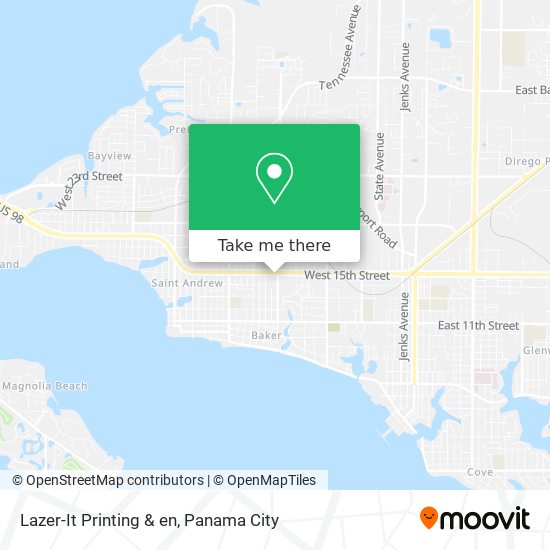 Lazer-It Printing & en map