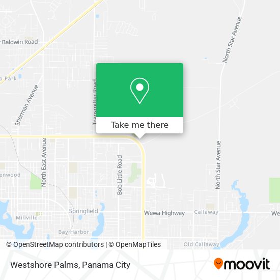 Westshore Palms map