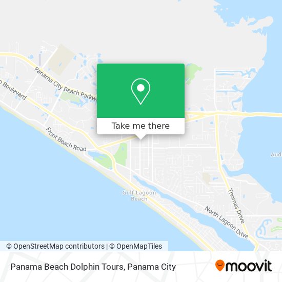 Mapa de Panama Beach Dolphin Tours