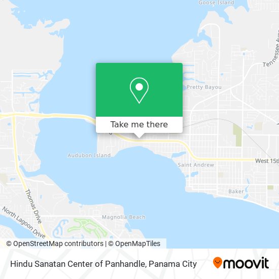 Hindu Sanatan Center of Panhandle map