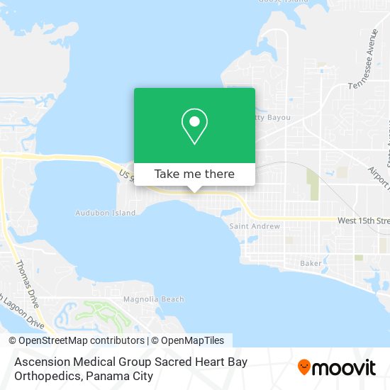 Ascension Medical Group Sacred Heart Bay Orthopedics map