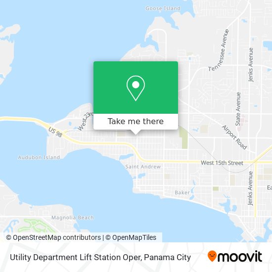 Mapa de Utility Department Lift Station Oper