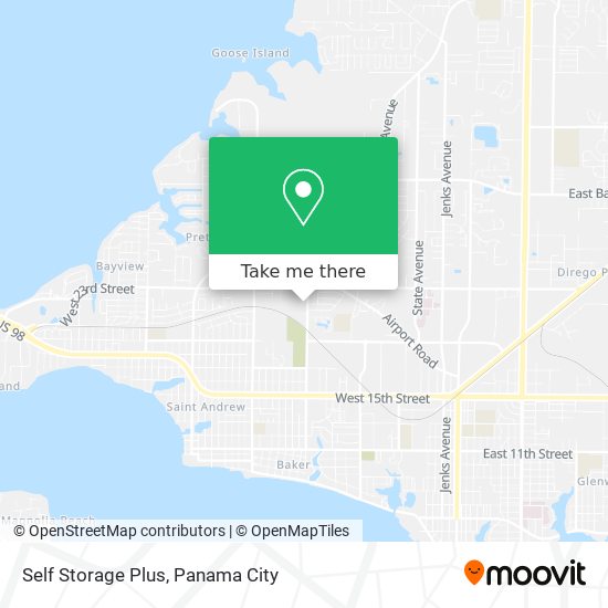 Mapa de Self Storage Plus