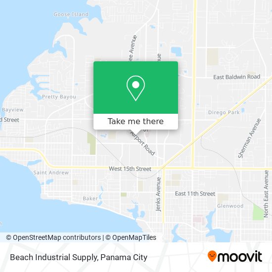 Mapa de Beach Industrial Supply