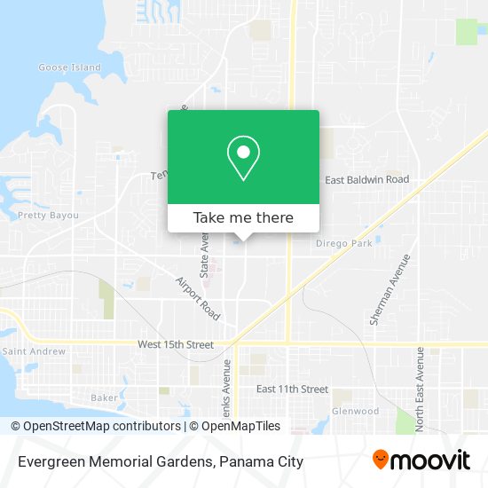 Mapa de Evergreen Memorial Gardens