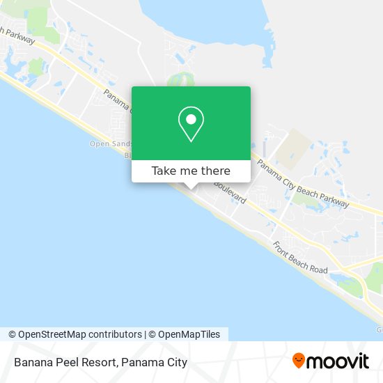 Banana Peel Resort map
