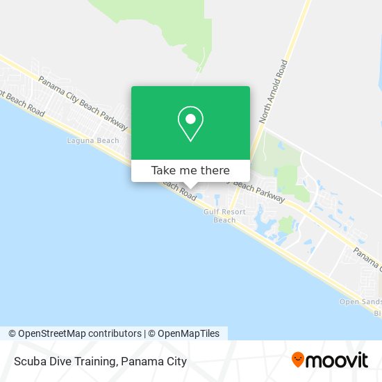 Scuba Dive Training map