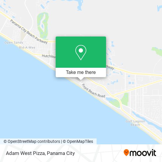 Adam West Pizza map