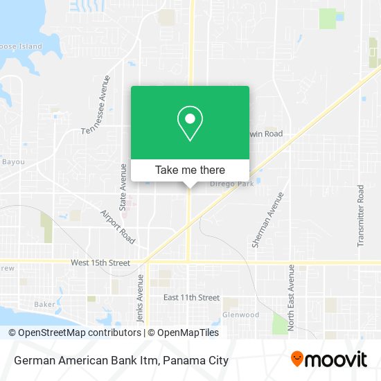 German American Bank Itm map