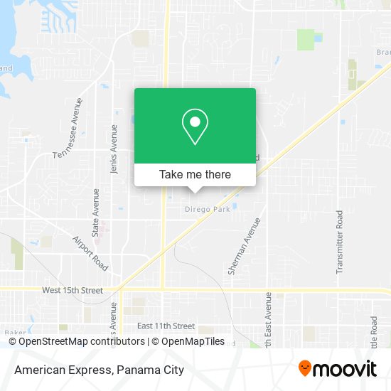 American Express map