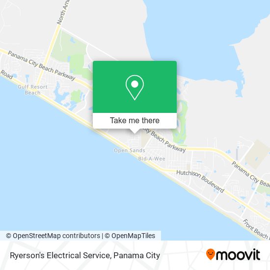 Ryerson's Electrical Service map