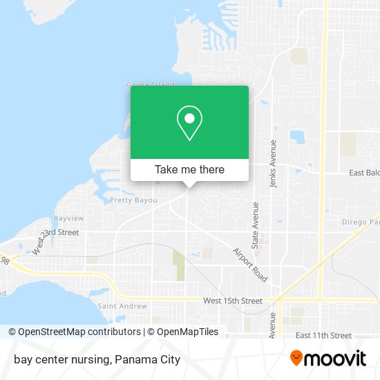 bay center nursing map
