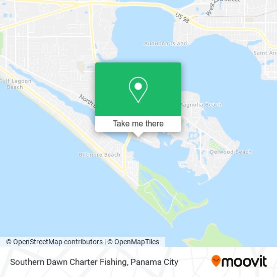 Southern Dawn Charter Fishing map