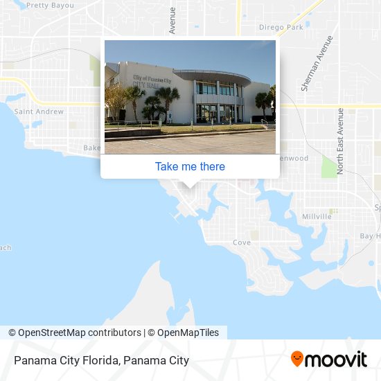 Panama City Florida map