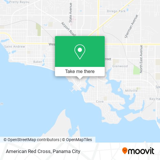 American Red Cross map