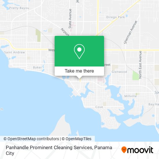Panhandle Prominent Cleaning Services map