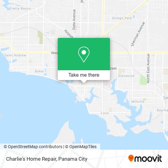 Charlie's Home Repair map