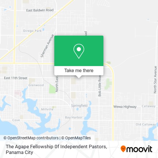 The Agape Fellowship 0f Independent Pastors map