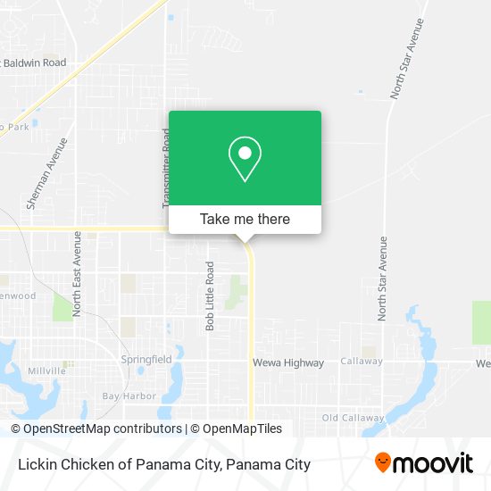 Lickin Chicken of Panama City map