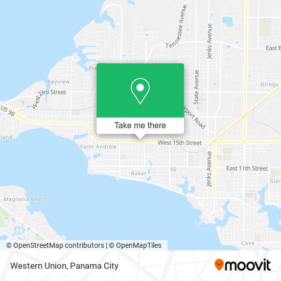 Mapa de Western Union
