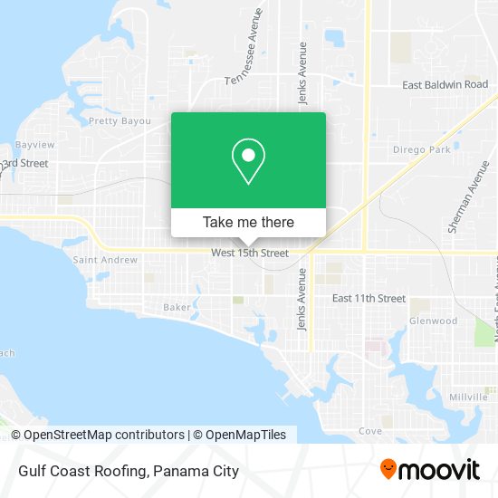 Gulf Coast Roofing map