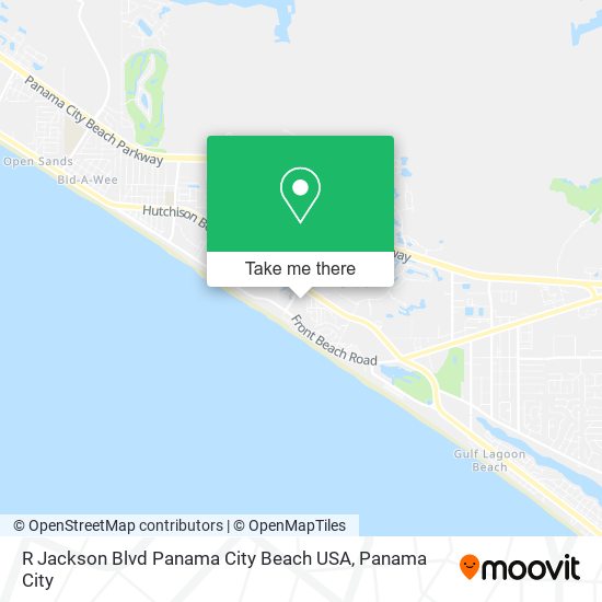 R Jackson Blvd Panama City Beach USA map
