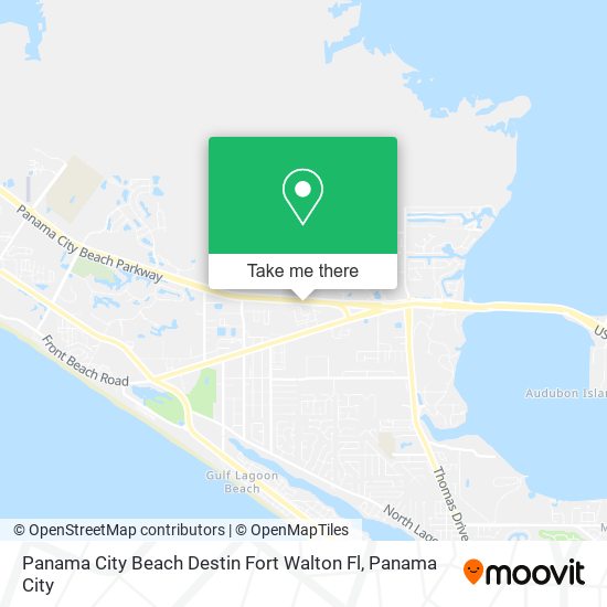Panama City Beach Destin Fort Walton Fl map