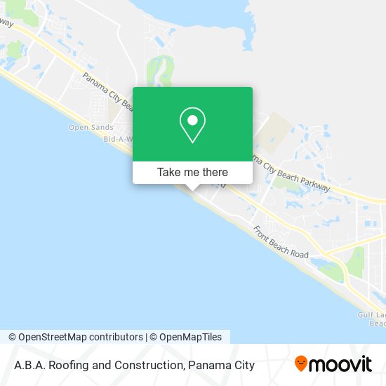 A.B.A. Roofing and Construction map