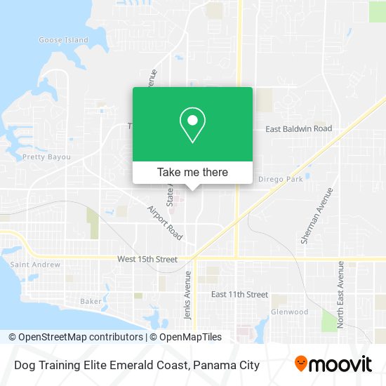 Dog Training Elite Emerald Coast map