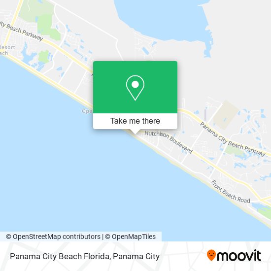 Panama City Beach Florida map