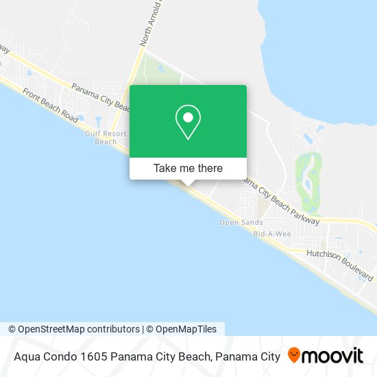 Mapa de Aqua Condo 1605 Panama City Beach