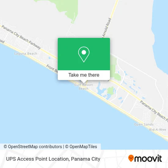 UPS Access Point Location map