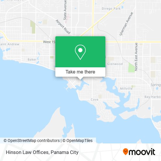 Mapa de Hinson Law Offices