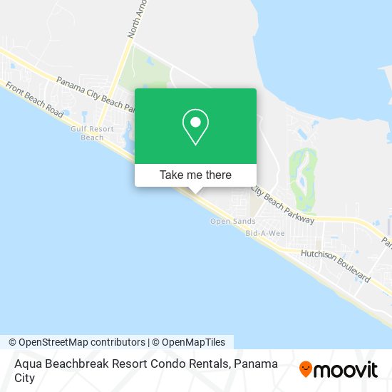 Aqua Beachbreak Resort Condo Rentals map