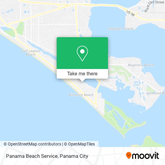 Panama Beach Service map