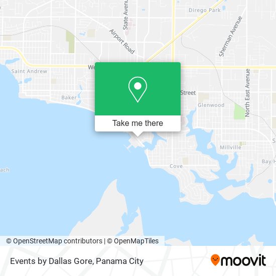 Mapa de Events by Dallas Gore