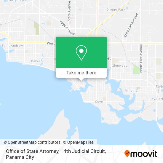 Mapa de Office of State Attorney, 14th Judicial Circuit