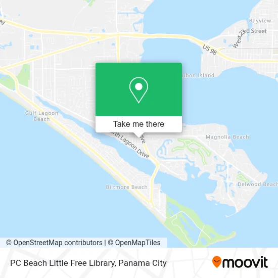 PC Beach Little Free Library map