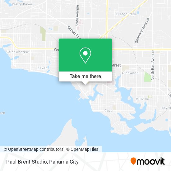 Paul Brent Studio map
