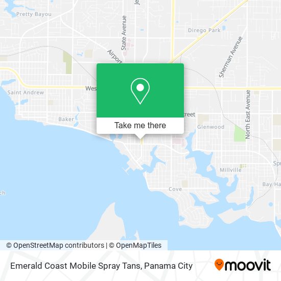 Emerald Coast Mobile Spray Tans map
