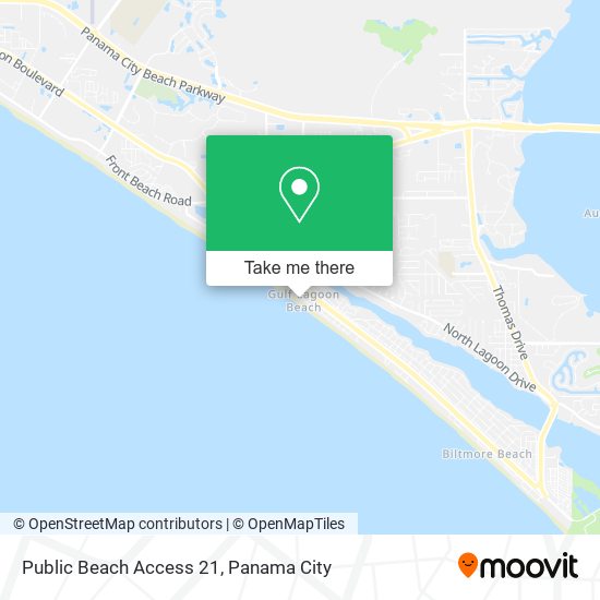 Public Beach Access 21 map
