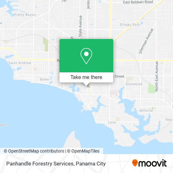 Panhandle Forestry Services map
